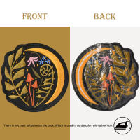 1PC Bordado De Fern Y Luna En Chapa Para Ropa Gorra Chaqueta Regalo DIY De Amante De La Naturaleza Externa Chapa De Hierro Unisex Polyester - details 0