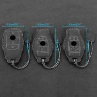 Funda De Llave De Coche En Cuero Suede Para Mercedes Benz a C E S G Class GLC CLE CLA GLB GLS W177 W205 W213 W222 X167 Accesorios AMG Fob - details 1