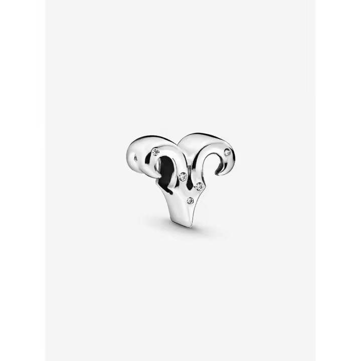 Pandora-Brilliant Zodiac Charm Aries - Plata de Ley - 1