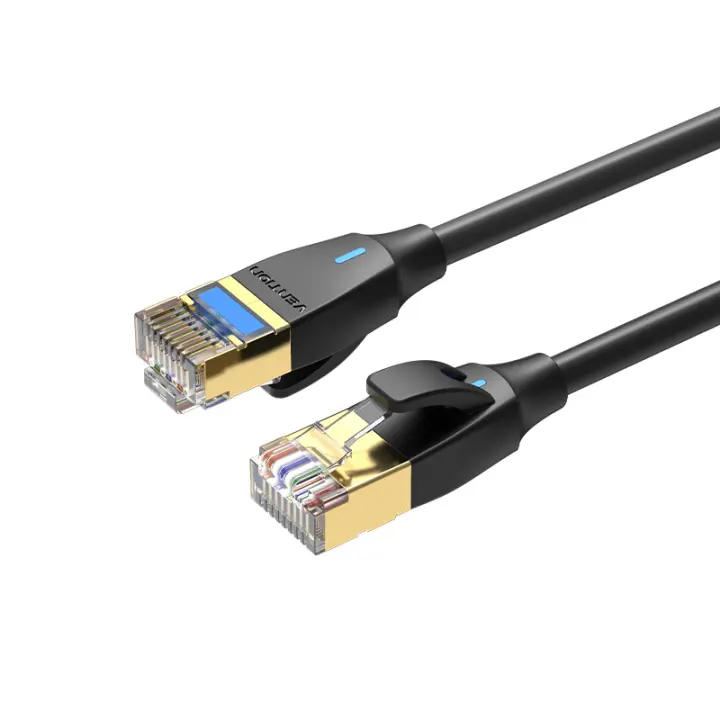 Cable Ethernet Vention Cat8 De 5m 40Gbps Mini Slim RJ 45 Para Portátiles PS 4 Router Cable De Red LAN 2000MHz Internet - 1
