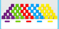 Juego De Construcción De Cubos De Madera Colorida Para Niños 50 Piezas Juguete Educativo Para Boys Y Girls Regalo De Cumpleaños Ideal Para Edades 3-12 Años - details 1