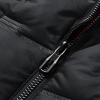 Chaleco Sin Mangas Para Hombre Con Capucha Cuello Erguido Multicolor Caliente Otoño Invierno Casual Zipper Estilo Regular - details 8