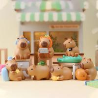Capybara Working Week Emotion Little Bean Figura De Escritorio Decoración Muñeca De Dibujos Animados Caja Sorpresa Regalo De Cumpleaños Para Niños Y Adultos - details 1