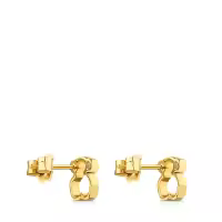 Pendientes de Oso Hueco de Plata de Ley 925, pendientes de moda personalizados, pendientes de mujer con incrustación de Perlas - details 2