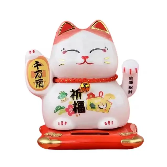 Figura de Cerámica de la Suerte Recargable Fortuna Solar Decoración Interior Regalos 5 Tipos - 1