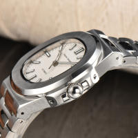 Reloj Automático Para Hombre Dwayne Campbell Clásico Acero Inoxidable Impermeable Cristal De Zafiro Luminoso Regalo Mejor Para Hombres - details 25