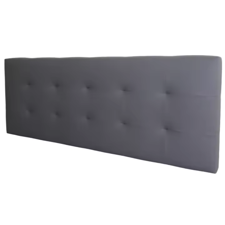 Cabecero Margot Cama Matrimonio de Polipiel Gris 166x62 - 1
