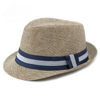 Sombrero Fedora De Lujo Para Hombres Mayores Protección Solar Para Playa Y Bodas Sombrero De Paja Para Fiesta De Jazz En Primavera Y Verano - details 5