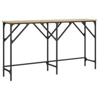 Mesa Consola Vidaxl Madera Ingeniería 140x29x75 Cm Negro - details 4