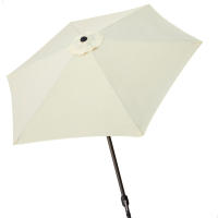Aktive - Sombrilla jardín Ø300 cm o Ø270 cm, sombrilla grande antiviento, hexagonal, poliéster reforzado 160 gr con protección UV50, estructura aluminio, 6 varillas, mástil Ø48 mm, sistema manivela, resistente, ventilación superior, parasol terraza - details 1