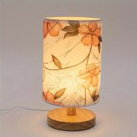 Lámpara De Escritorio Con Diseño De Tela Naranja Y USB Para Iluminación Decorativa En Dormitorios Y Salones. Fuente De Luz: DC 5V. - details 0