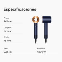 Secador de pelo Dyson Supersonic™ – Rizado+Muy Rizado (Azul de Prusia/ Cobre) Secado rápido. Sin calor extremo. - details 16