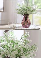 Flores Artificiales,Flor Falsa,Plantas de Flores Artificiales, 6 Ramos de Flores Artificiales de Gypsophila para Aliento de Bebe, Flores de tacto real para Bodas, Fiesta, Coronas, arnormas florales para decoración del Hogar (Blanco) - details 5