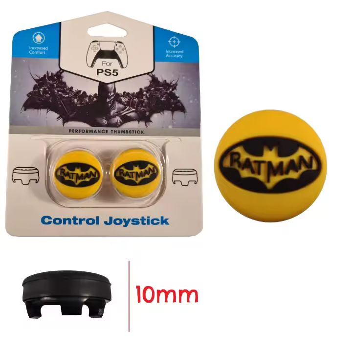 CAELLUMA - Kit Mejora Gaming para PS5 y PS4: Funda de Joystick + Alzadores de 10mm - Eleva tu Juego - 1