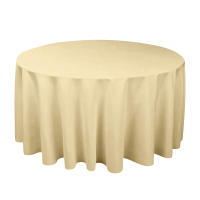 Mantel Redondo De Seda Blanca Resistente Al Agua Para Boda Cubierta De Overlay Brillante Y Suave Para Banquete Decoración De Mesa - details 8