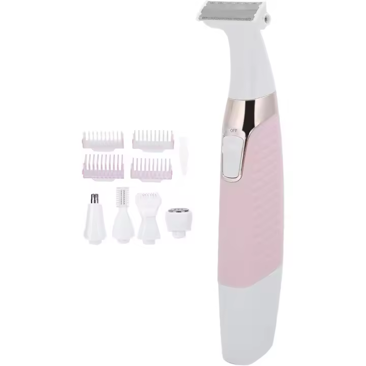 Depiladora para mujeres - Depiladora corporal eléctrica - con múltiples accesorios - 5 en 1 - Recargable por USB - para depilación corporal y facial completa - 1