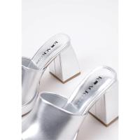 Krack Core SEARS Mule Tacón Mujer Plata - Tendencia Temporada - details 2