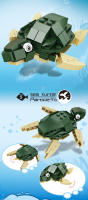 Set De Bloques De Construcción Sea World Para Niños Mini Modelos Marinos De Ballena Lobo Y Peces Clown DIY Creativo Regalo De Cumpleaños - details 7