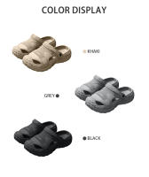 Sandalias EVA Para Hombres En Verano Con Suela Gruesa Y Suave Para Uso Al Aire Libre Zapatos De Playa Para Deportes Casuales Y Perforados - details 4