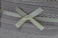 Juego de Toallas de Lujo con Puntilla de Crochet Beige - 100% Algodón Portugués, 500 g/m² - Set de 3 Toallas Absorbentes y Elegantes para Decorar tu Baño - Marca: Mommata - details 5
