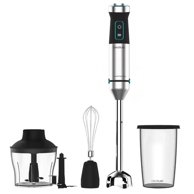 Cecotec Power TitanBlack 1500 XL Cream&Crush. Batidora de mano con Potencia 1500 W - 1