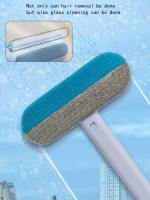 Cepillo Multifuncional Para Pelos De Mascotas Con Mango Largo Herramienta De Limpieza De Ventanas Para Gatos Y Perros - details 7