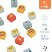 WOOMAX - Juego de la oca y parchís, Juegos de mesa 2 en 1 para niños, Fabricado en madera natural FSC, Tablero 30x30 cm, Juegos clásicos infantiles, Juguetes educativos, Regalo niños navidad, +4 años - details 3