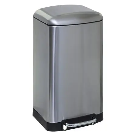 cubo de pedal 30l Ariane acero inoxidable - 1