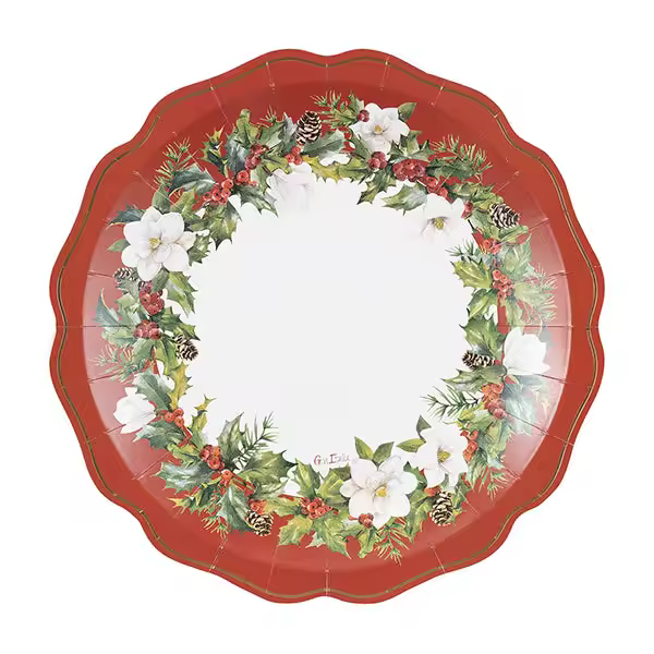 Platos de Navidad New Liberty Merry Christmas D 27 Cm 8 Uds - 1