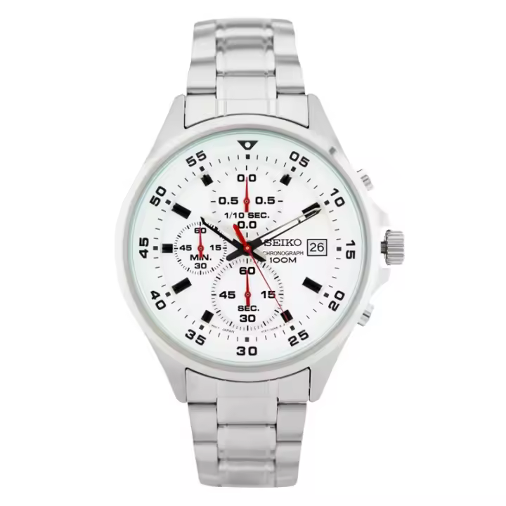 Reloj Seiko Hombre SKS623P1 de Acero Inoxidable con Calendario y Crono - 1