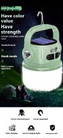 Lámpara Portátil Solar LED Recargable Impermeable Para Exteriores Noche Mercado Camping Tienda De Acampar Emergencia - details 0