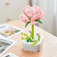 Bloques De Construcción Permanente Tulipán Girasol Decoración De Hogar Plantas En Macetas Juguete De Bloques Pequeños Compatible Con Lego Para Niños Y Adultos - details 1