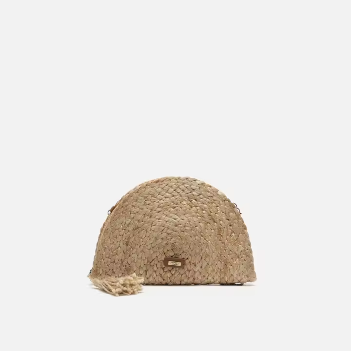 Madagascar bolso de mano y bandolera efecto rafia Raffia / Playa Misako - 1