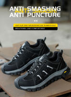 Zapatos De Seguridad Para Hombre Con Punta De Acero Mocasines De Trabajo Ligeros Y Transpirables Antideslizantes Para Adultos - details 1