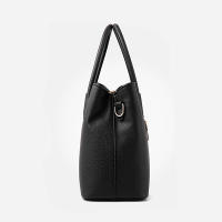 Bolso De Hombro Para Mujer Estilo Europeo Y Americano Con Patrón De Lichi Bordado Moda Bolso De Mano Diagonal Material PU Con Cierre De Cremallera - details 1