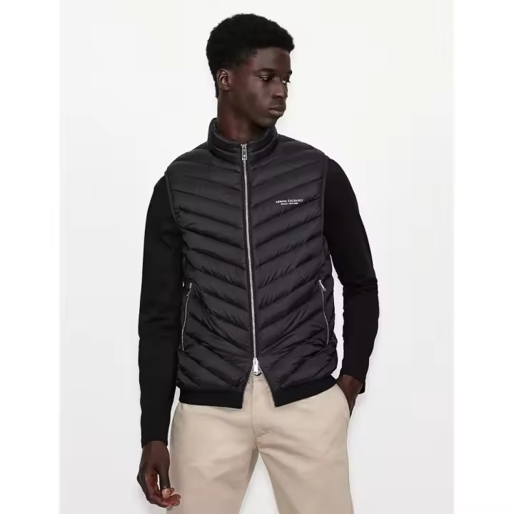 Armani Exchange Chaleco De Plumas Negro - 1