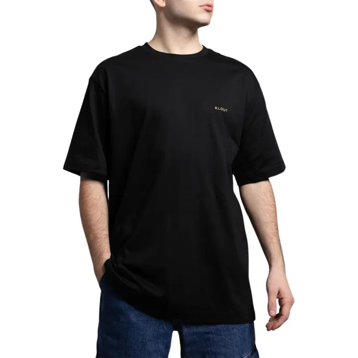 CAMISETA BASICA BORDADA NEGRA - 1