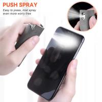 LimpiaPantalla 2 En 1 Spray Limpia Y Seca Para Pantallas De Teléfono Móvil PC Tablet iPad Microfibra Eliminador De Polvo Herramientas De Limpieza - details 1