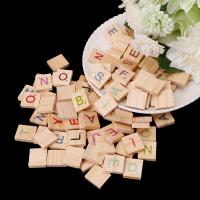 100X Azulejos De Madera Con Letras Y Números Colores Para Manualidades Juguete - details 6