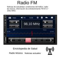 Reproductor Multimedia Para Coche 2Din 7 Pulgadas Pantalla HD Táctil Carplay Android Auto Radio RAIDO USB Bluetooth Cámara Rearmada - details 7