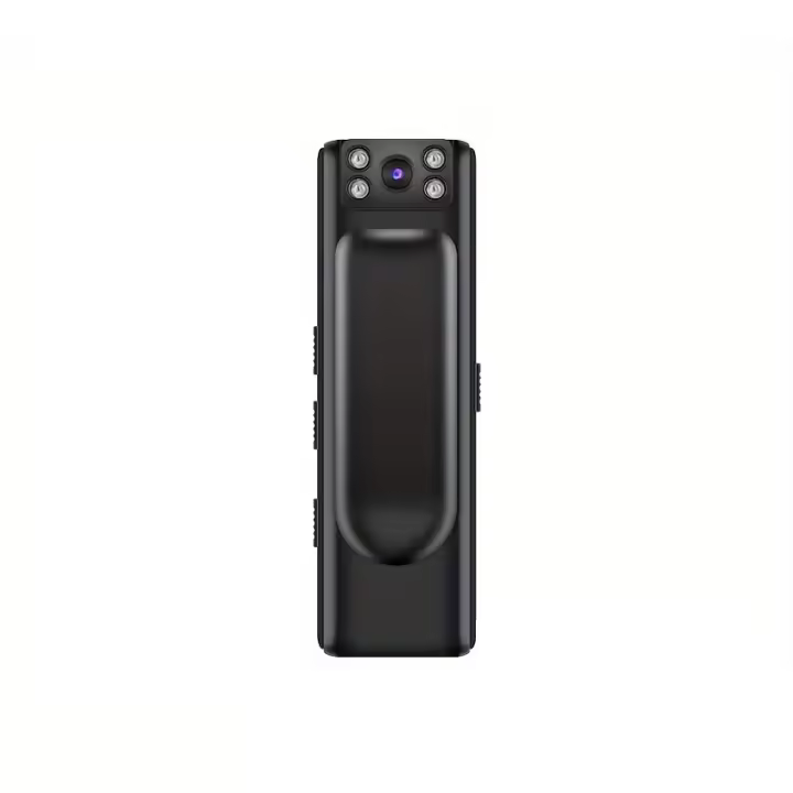 Cámara Mini con Audio, 1080P FHD, 100° Ángulo Amplio, 128GB de Memoria Interna, 4H de Video, 720M de Audio, Batería Recargable de Litio de 450mAh, Rotación de 90°, Soporta hasta 128GB de SD, Uso Dual de Batería/USB, Negro - 1