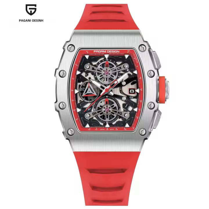 Reloj De Cuarzo Para Hombre PAGANI DESIGN 2023 Nueva Colección 40MM Acero Inoxidable Vidrio De Zafiro Cronógrafo Casual Moda Resistente Al Agua - 1