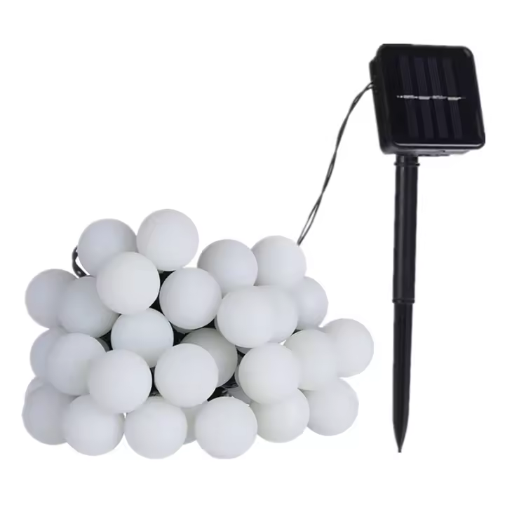 Luces De Cadena LED Solar De Pelota Para Exterior Iluminación Estelar Para Jardín Boda Camping Navidad Decoración De Paisaje - 1