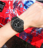 Reloj Deportivo Para Hombre SANDA G Estilo Dual Display LED Digital Quartzo Impermeable 50M Reloj Militar Con Pantalla Luminosa Y Alarmas - details 10
