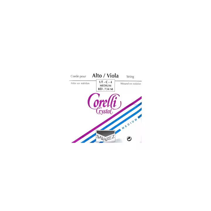 CUERDA VIOLA-Savarez (Corelli Crystal 734M) (Tungsteno) 4ª Medium Viola 4/4 C (DO) UT - 1