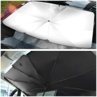 ENERFERO-Parasol Plegable Parabrisas de Automóvil,Parasol Plegable Delantero Parasol de Protección UV,Tamaño Universal 125x65cm - details 2