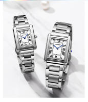 Reloj De Cuarzo SANDA Con Numeros Romanos En Cuero Acero Inoxidable Resistente Al Agua Para Hombres Y Mujeres Estilo Casual - details 3