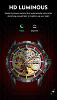Reloj Mécanico LIGE Para Hombres Con Luz Táctil De Acero Inoxidable Reloj De Pulsera De Lujo Con Torbión Resistente Al Agua Y Luz En Manos - details 4