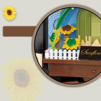 Bloques De Construcción 3D De Pintura De Girasol De Van Gogh Juguete De Artesanía Para Decoración De Hogar Regalo Para Niños Y Adultos - details 3