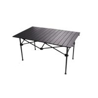 Mesa plegable negro multiuso para jardín, picnic, camping, pesca y playa de 91.5 x 55 x 50 cm - details 1